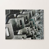 Grijze stoelen legpuzzel (Horizontaal)