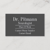 Grijze stof - neuronen visitekaartje (Achterkant)