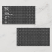 Grijze Stof Visitekaartje (Voorkant / Achterkant)