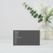 Grijze Stof Visitekaartje (Staand voorkant)