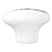 Grijze stoomtrein aangepaste kunst deurknop keramische knop (Zijkant)