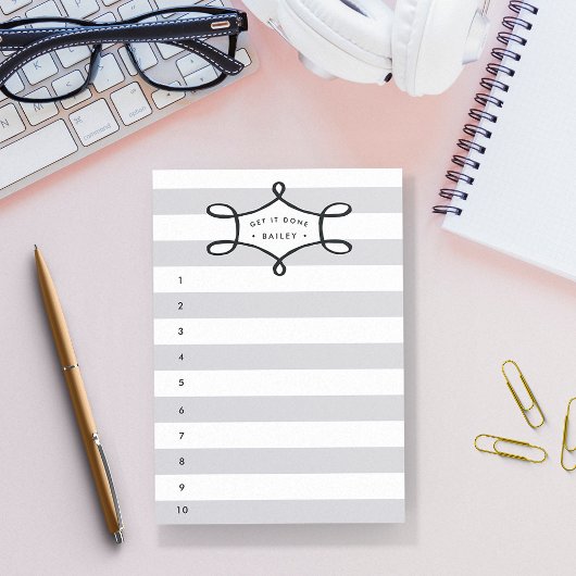 Grijze streep is aangepast aan lijst post-it® notes