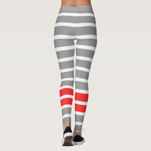 Grijze streep leggings (Achterkant)