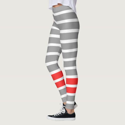 Grijze streep leggings (Links)