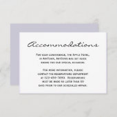 Grijze streep met Floral Accent Wedding Insert Informatiekaartje (Voorkant / Achterkant)