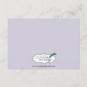 Grijze streep met Floral Accent Wedding Insert Informatiekaartje (Achterkant)