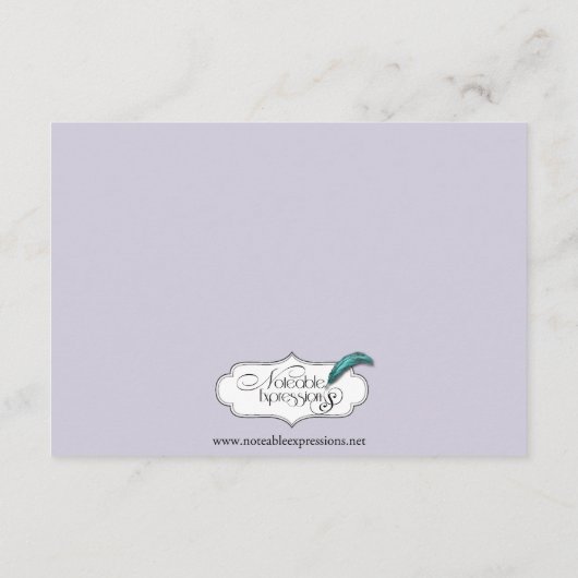 Grijze streep met Floral Accent Wedding Insert Informatiekaartje (Achterkant)