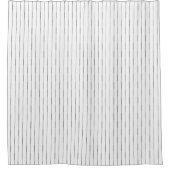 Grijze streep Shower Curtain Douchegordijn (Voorkant)