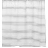 Grijze streep Shower Curtain Douchegordijn (Voorkant)
