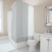 Grijze streep Shower Curtain Douchegordijn (In situ)