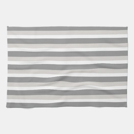 Grijze streep theedoek (Horizontaal)