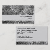 Grijze streep visitekaartje, opgemaakt visitekaartje (Voorkant / Achterkant)