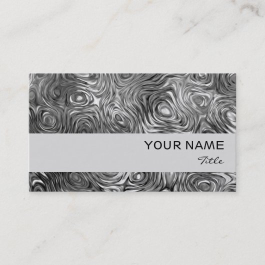 Grijze streep visitekaartje, opgemaakt visitekaartje (Voorkant)