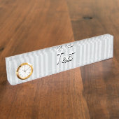 Grijze streepjes wijzigen in om het even welke kle naambordje (Zijkant)