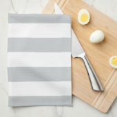 Grijze streepjes wijzigen in om het even welke kle theedoek (Quarter Fold)