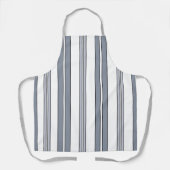 Grijze Strepen Bakker Chef Schort (Voorkant)