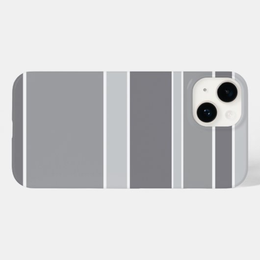 Grijze strepen Case-Mate iPhone case (Achterkant (horizontaal))