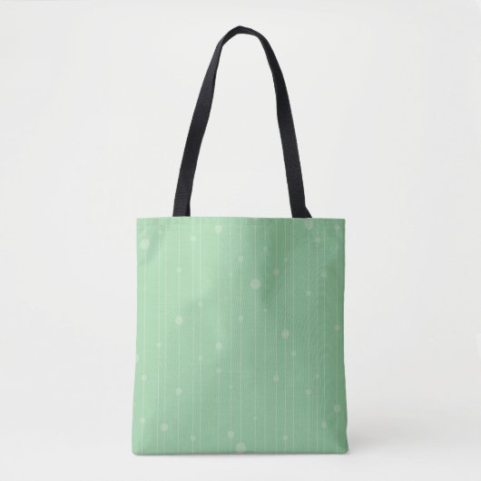 Grijze strepen en stippen modern ecologisch ontwer tote bag (Voorkant)