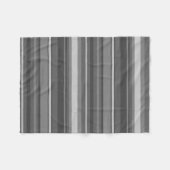 Grijze strepen fleece deken (Voorkant (Horizontaal))