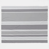 Grijze strepen fleece deken (Voorkant (Horizontaal))