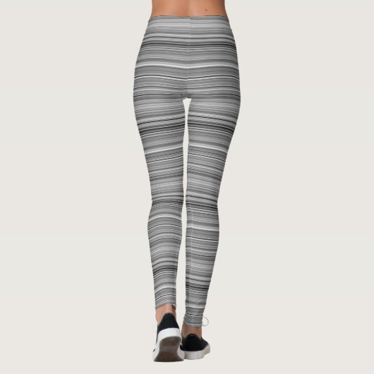 Grijze strepen leggings (Achterkant)