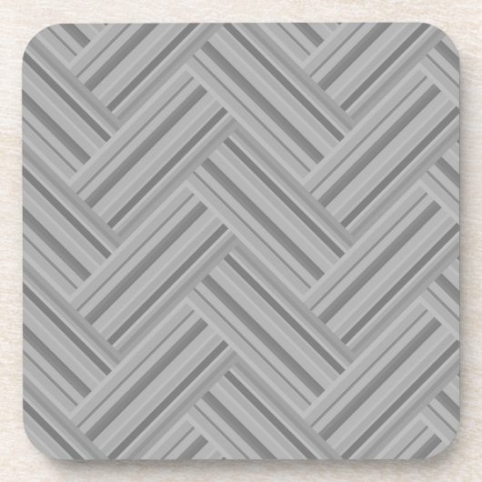 Grijze strepen met dubbele weef bier onderzetter (Voorkant)
