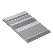 Grijze strepen notitieboek (Rechterzijde)