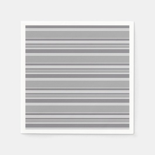 Grijze strepen servet (Voorkant)