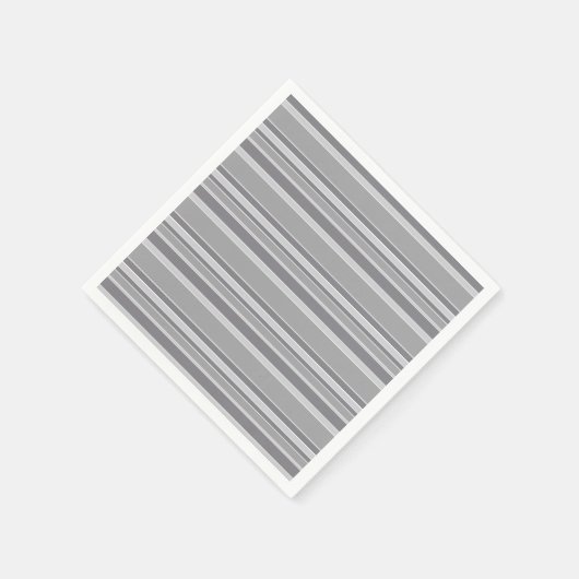Grijze strepen servet (Hoek)