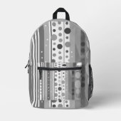 Grijze strepen Stippen Bedrukte Rugzak (Voorkant)