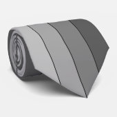 Grijze strepen Stropdas (Opgerold)