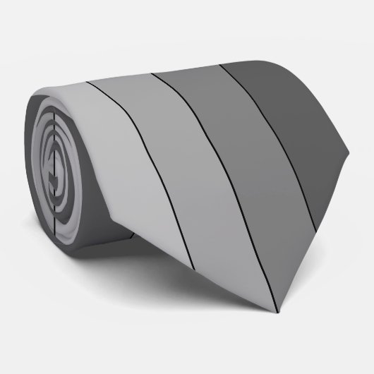 Grijze strepen Stropdas (Opgerold)