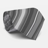 Grijze strepen stropdas (Opgerold)