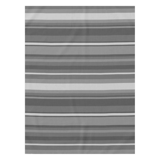 Grijze strepen tafelkleed (Voorkant)