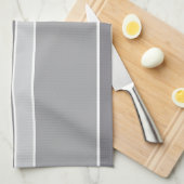 Grijze strepen theedoek (Quarter Fold)