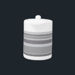 Grijze strepen theepot<br><div class="desc">Grijze strepen</div>