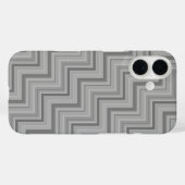 Grijze strepen trappenpatroon Case-Mate iPhone case (Achterkant (horizontaal))