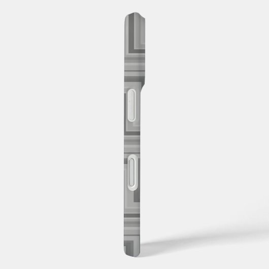 Grijze strepen trappenpatroon Case-Mate iPhone case (Achterkant / Rechts)