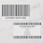 grijze strepen visitekaartje (Voorkant / Achterkant)