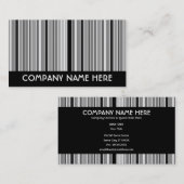 grijze strepen visitekaartje (Voorkant / Achterkant)