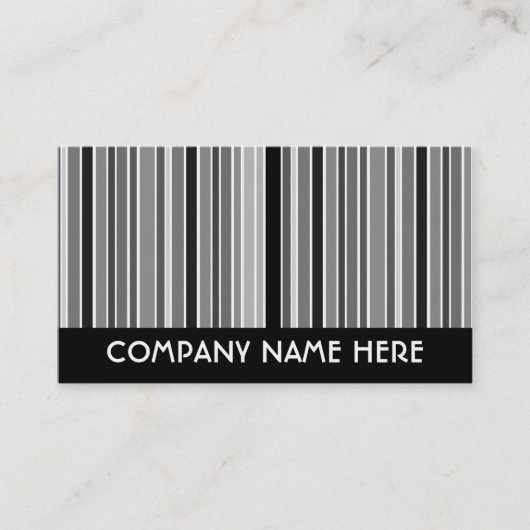 grijze strepen visitekaartje (Voorkant)