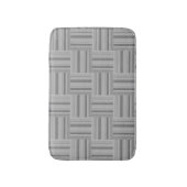 Grijze strepen weefpatroon badmat (Voorkant Verticaal)