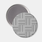Grijze strepen weefpatroon magneet (Voorkant / Achterkant)