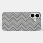 Grijze strepen zigzagpatroon Case-Mate iPhone case (Achterkant (horizontaal))