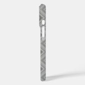 Grijze strepen zigzagpatroon Case-Mate iPhone case (Achterkant / Links)