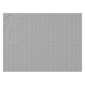 Grijze strepen zigzagpatroon tafelkleed (Voorkant (Horizontaal))