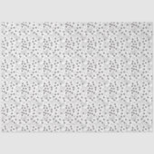 Grijze strikken en donkergrijze Stippen Tissuepapier (Voorkant)