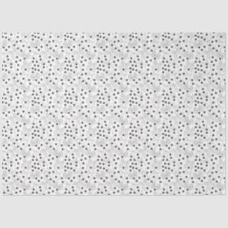 Grijze strikken en donkergrijze Stippen Tissuepapier