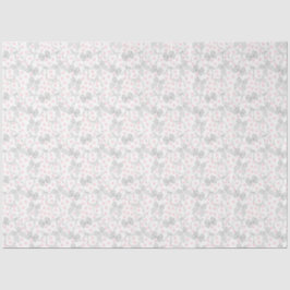 Grijze Strikken & Roze Stippen Tissuepapier