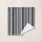 Grijze stripes bad handdoek (Wasdoekje)